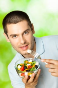 Man with Healthy Salad
