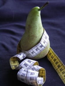 Measuring Tape Wrapped on Pear